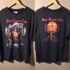 Blue Oyster Cult t shirt DISTRESSED XL